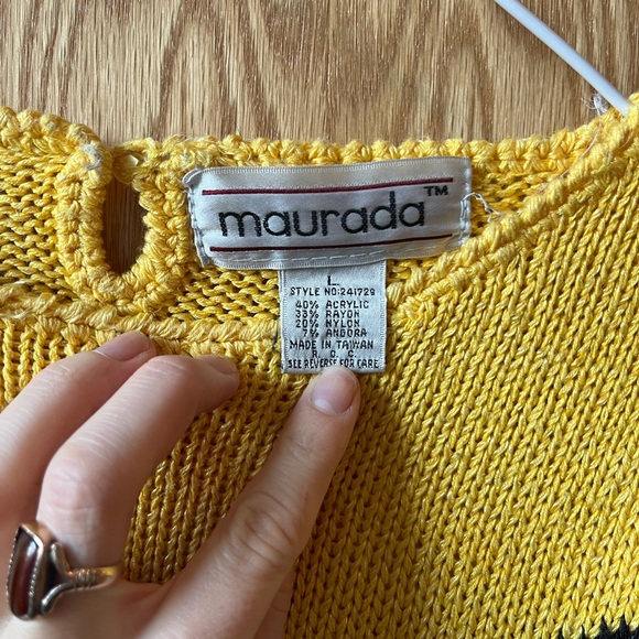 Vintage yellow sweater - Picture 3 of 3